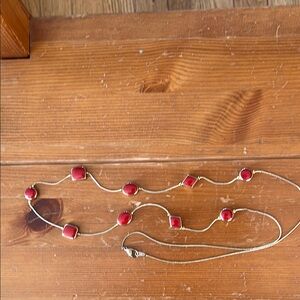 Elegant Red and Gold Necklace